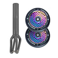 Unfair FX-1 Fork + Root Honeycore 110mm Wheels Saver Pack – Graphite / Black on Rocket Fuel