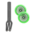 Unfair FX-1 Fork + Root Lotus 110mm Wheels Saver Pack – Graphite / Green on Green