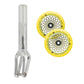 Unfair FX-1 Fork + Root Lotus 110mm Wheels Saver Pack – Mirror / Yellow on Yellow