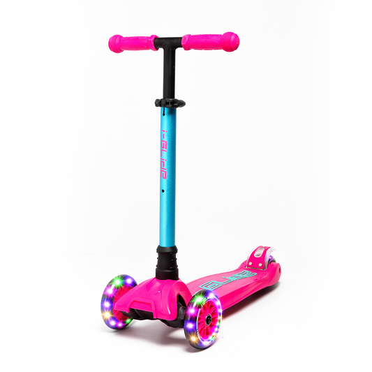 I-GLIDE 3-Wheel Kids Scooter - Pink/Aqua