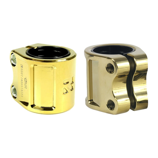 Root Industries AIR Double Clamp - Gold Rush - two angles