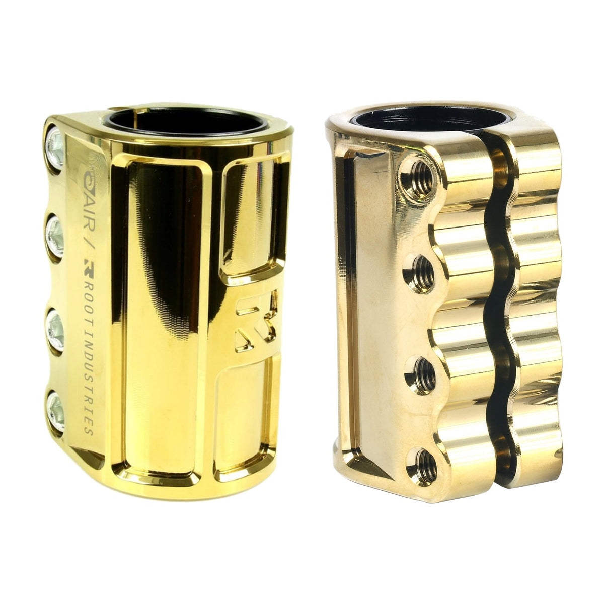 Root Industries AIR SCS Clamp - Gold Rush - two angles