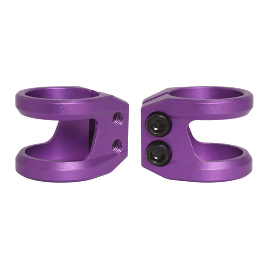 Root Industries GT Double Clamp - Purple - two angles
