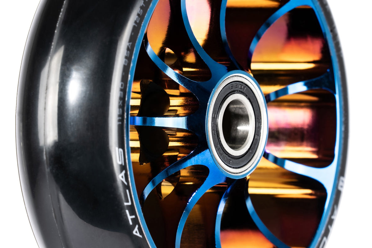 Ethic DTC Atlas 12STD Wheels 115mm (Pair) - Chrome Blue - view