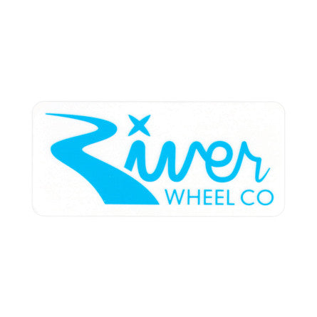 River Wheels Rectangle Sticker